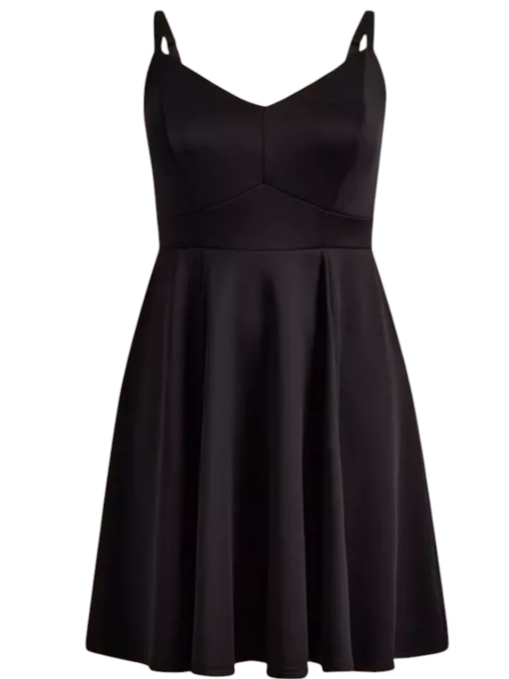 Torrid Mini Scuba Lace Up Fit-And-Flare Black Mini Dress Corset NWT 3X (22-24) - Picture 4 of 13